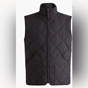 J. Crew Authentic Outerwear New York Men's Black Quilted Vest
